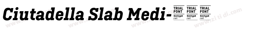 Ciutadella Slab Medi字体转换